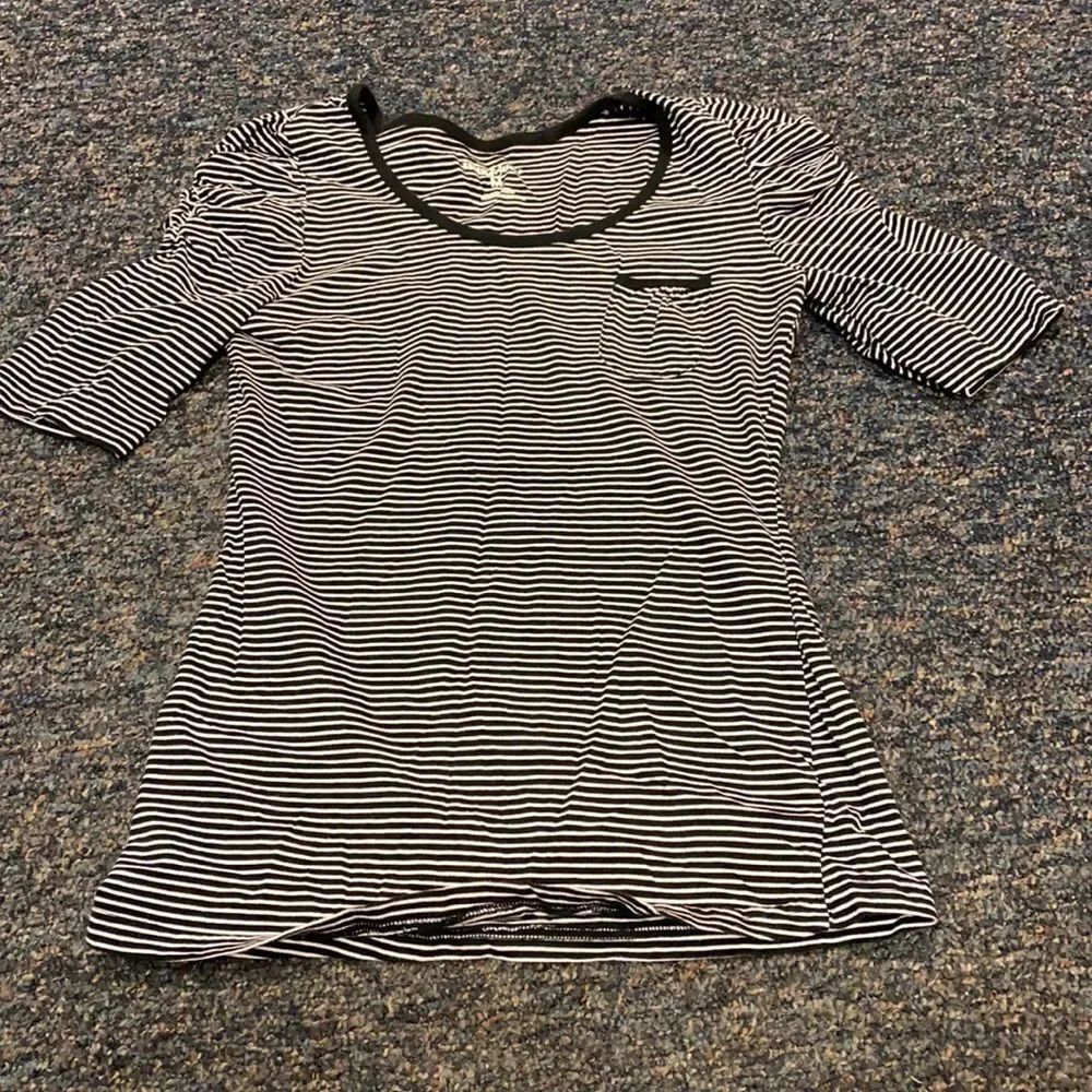 Mix and Match Black and white Stripped fitted tee